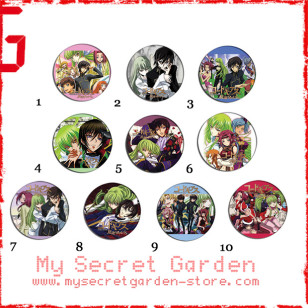 Code Geass : Lelouch of the Rebellion コードギアス 反逆のルルーシュ Anime Pinback Button Badge Set 1a or 1b ( or Hair Ties / 4.4 cm Badge / Magnet / Keychain Set )